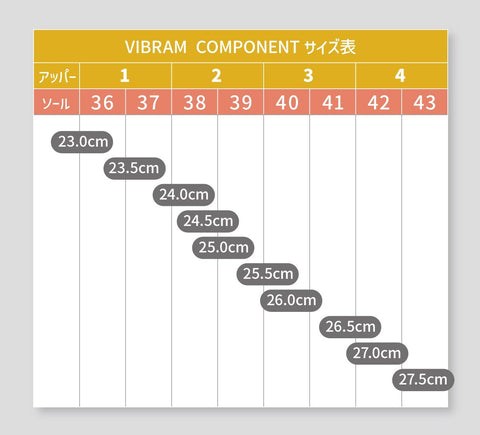 VIBRAM COMPONENT-Special upper by issoku-WHT×NVY